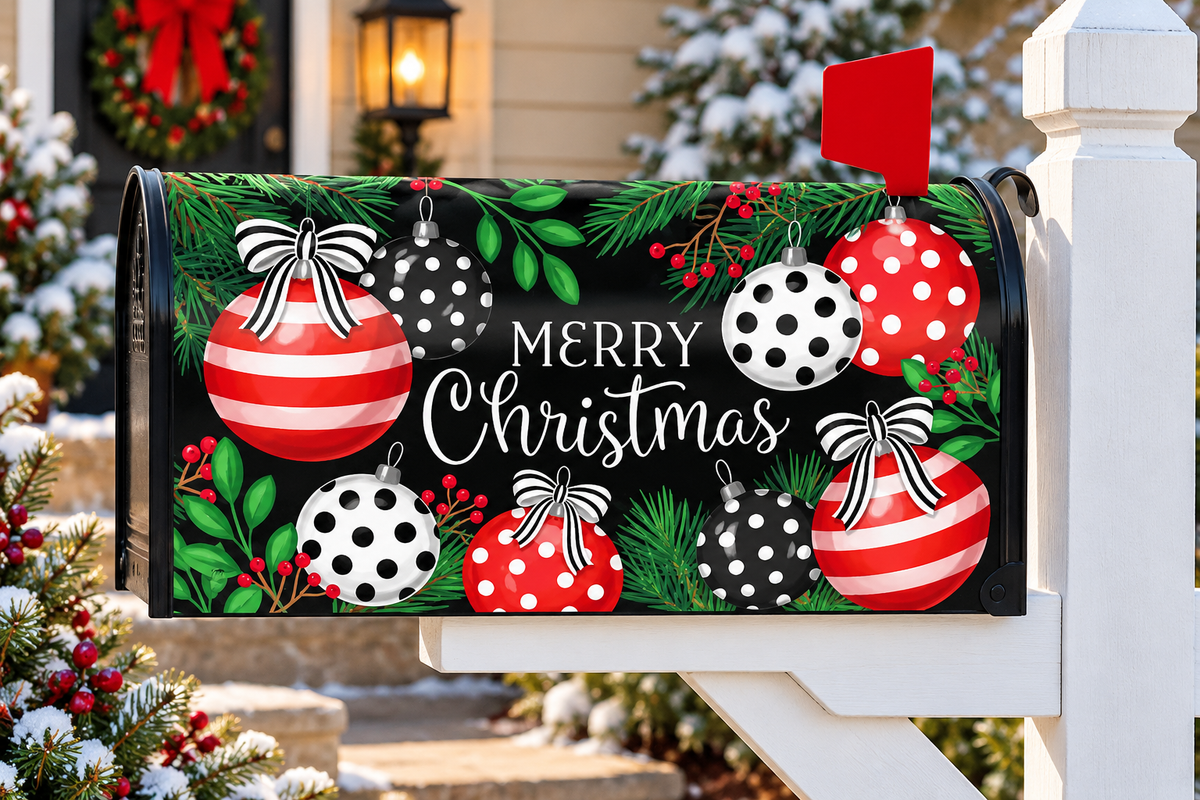 Merry Christmas Mailbox Cover