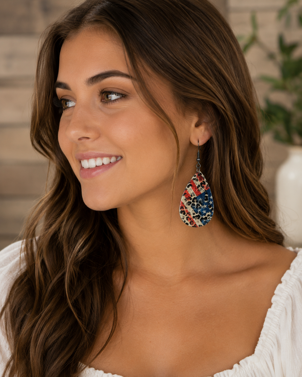 Flag Earrings