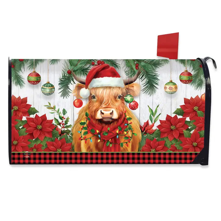 Highland Cow Mailbox Cover