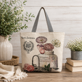 Canvas Floral Tote - Vintage