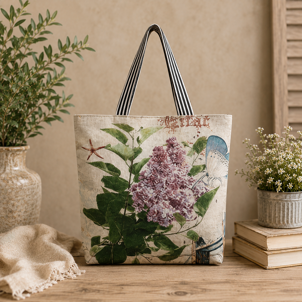 Canvas Tote - Lilac