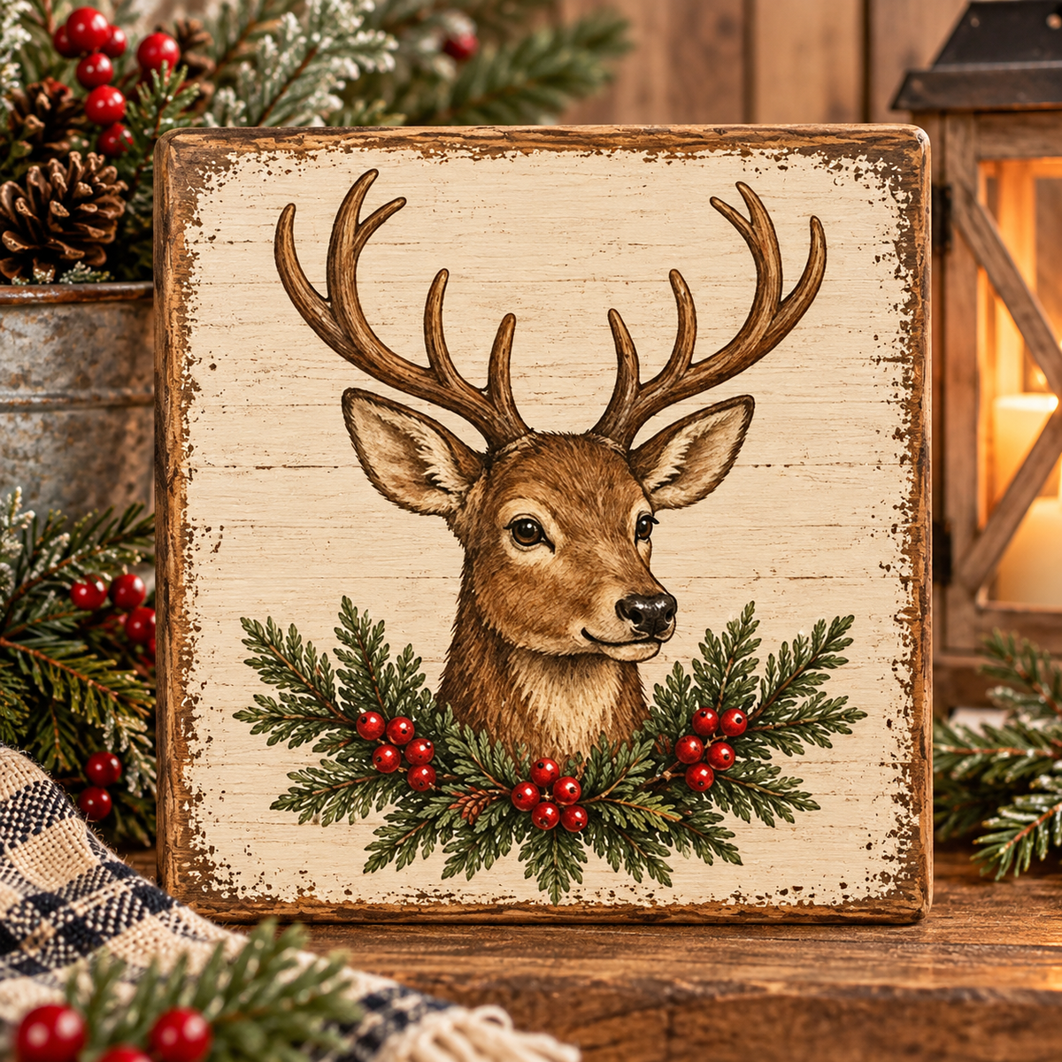Christmas Deer Block