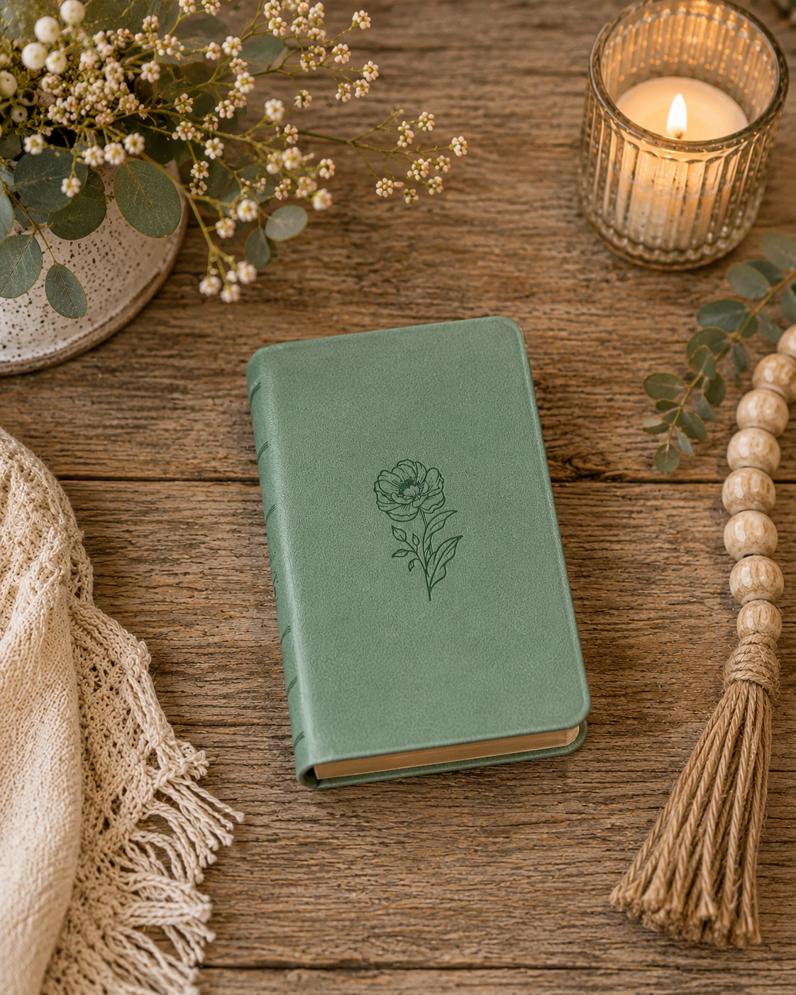 Teal Faux Leather KJV Bible