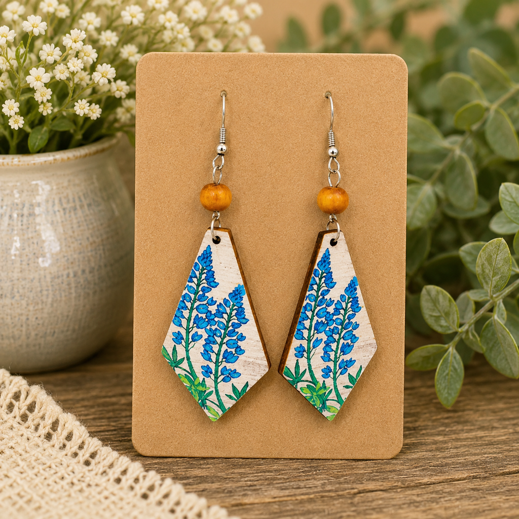 Dangle Wood Earrings