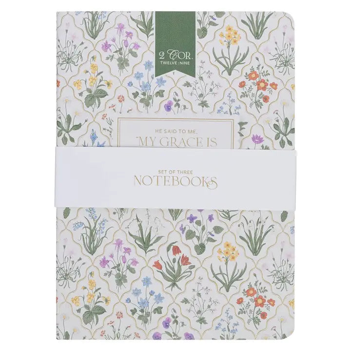 My Grace Is Sufficient 3-piece notebook