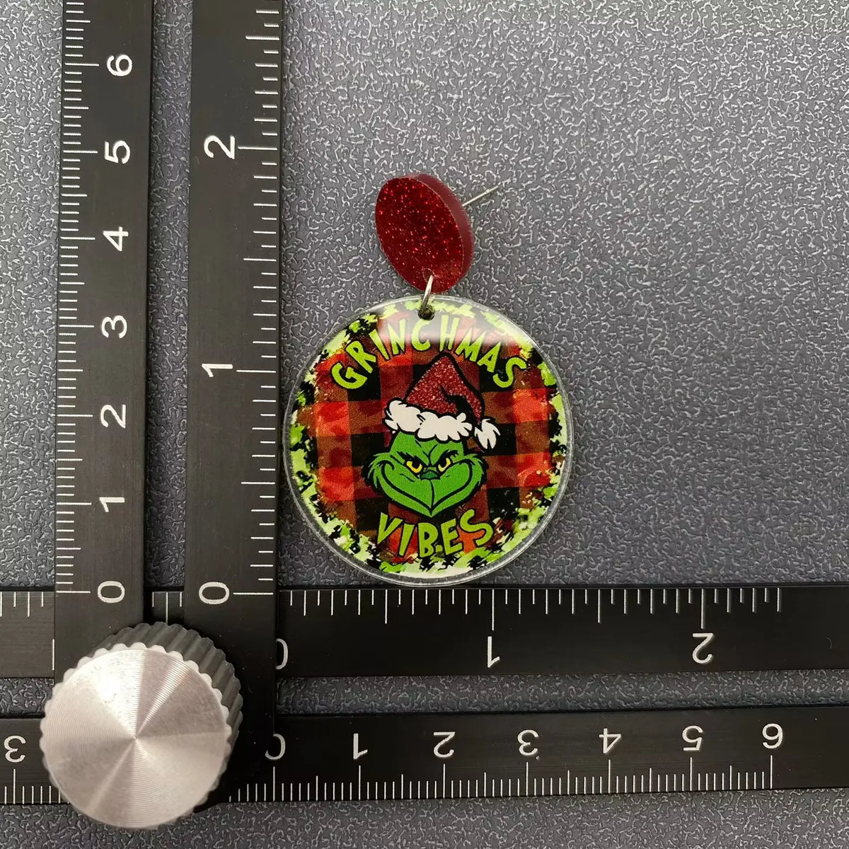 Grinch Wreath Earrings