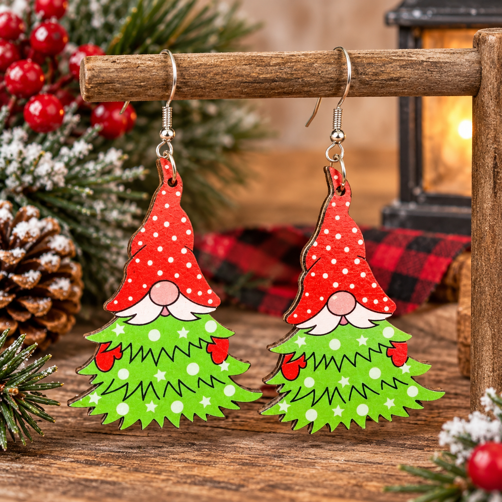 Christmas Gnome Earrings