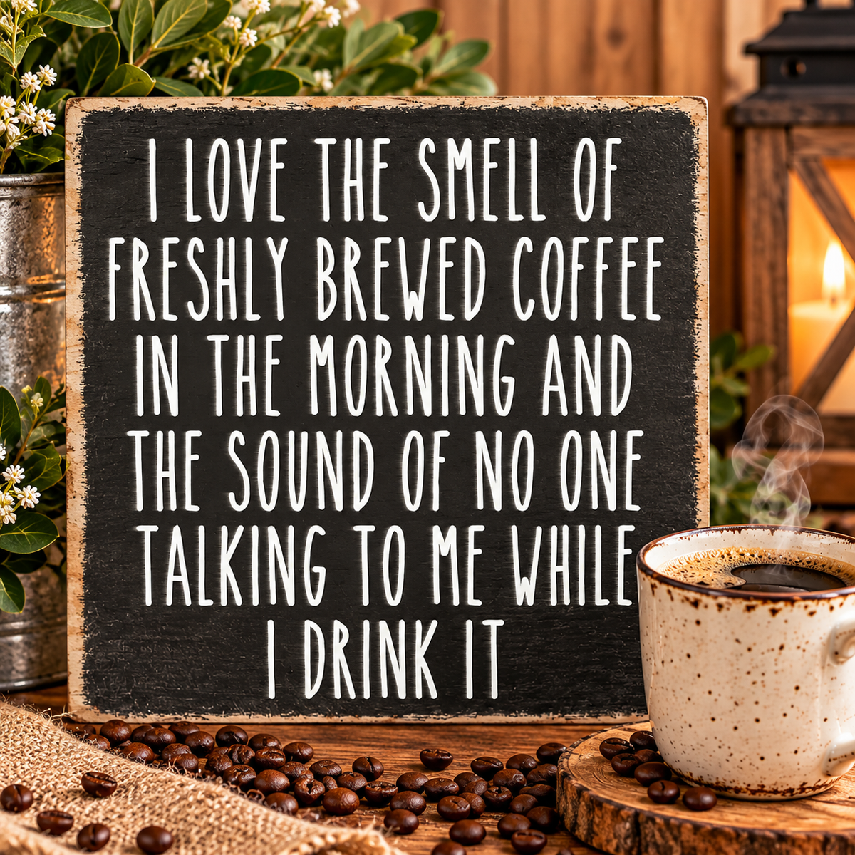 I Love Coffee Block