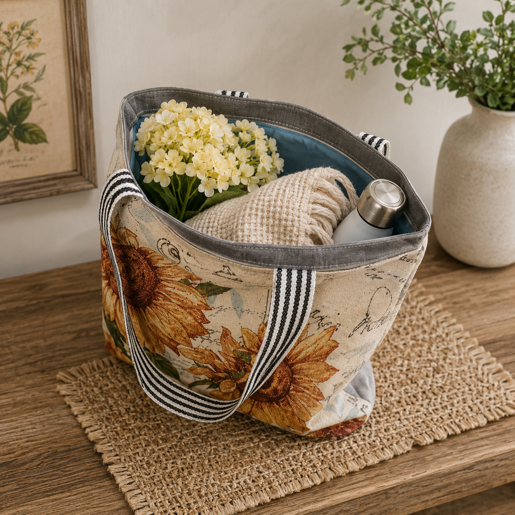Sunflower Canvas Tote