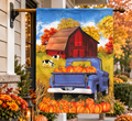 Fall Truck House Flag