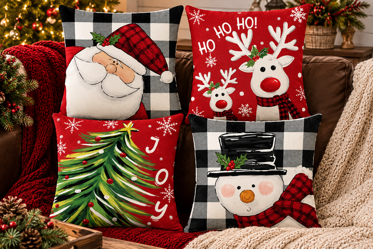 Christmas Pillowcase #2 set of 4