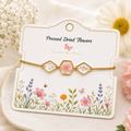 Pressed Flower Bracelet Light Pink