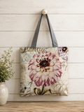 Canvas Vintage Flower Tote