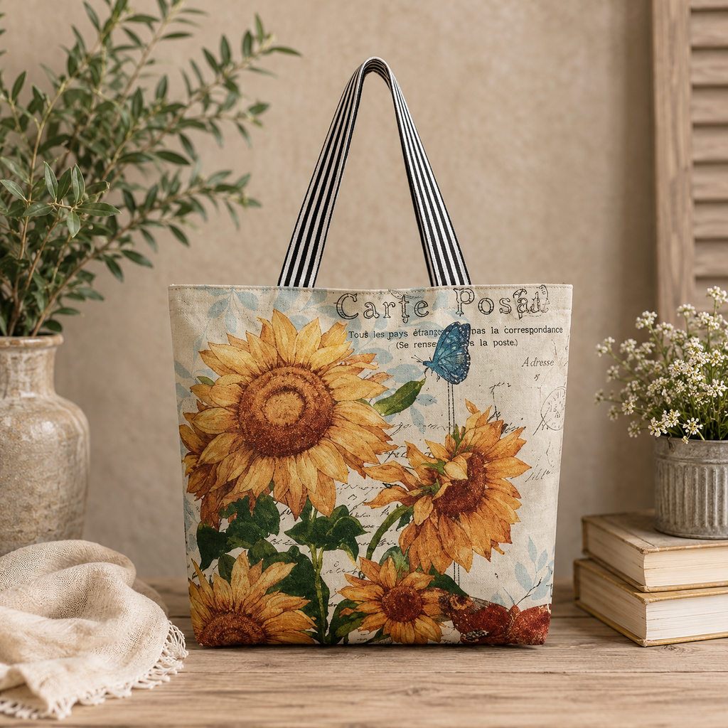 Canvas Tote - Sunflower