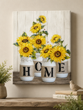 Canvas Sunflower 12x16 Wall Decor