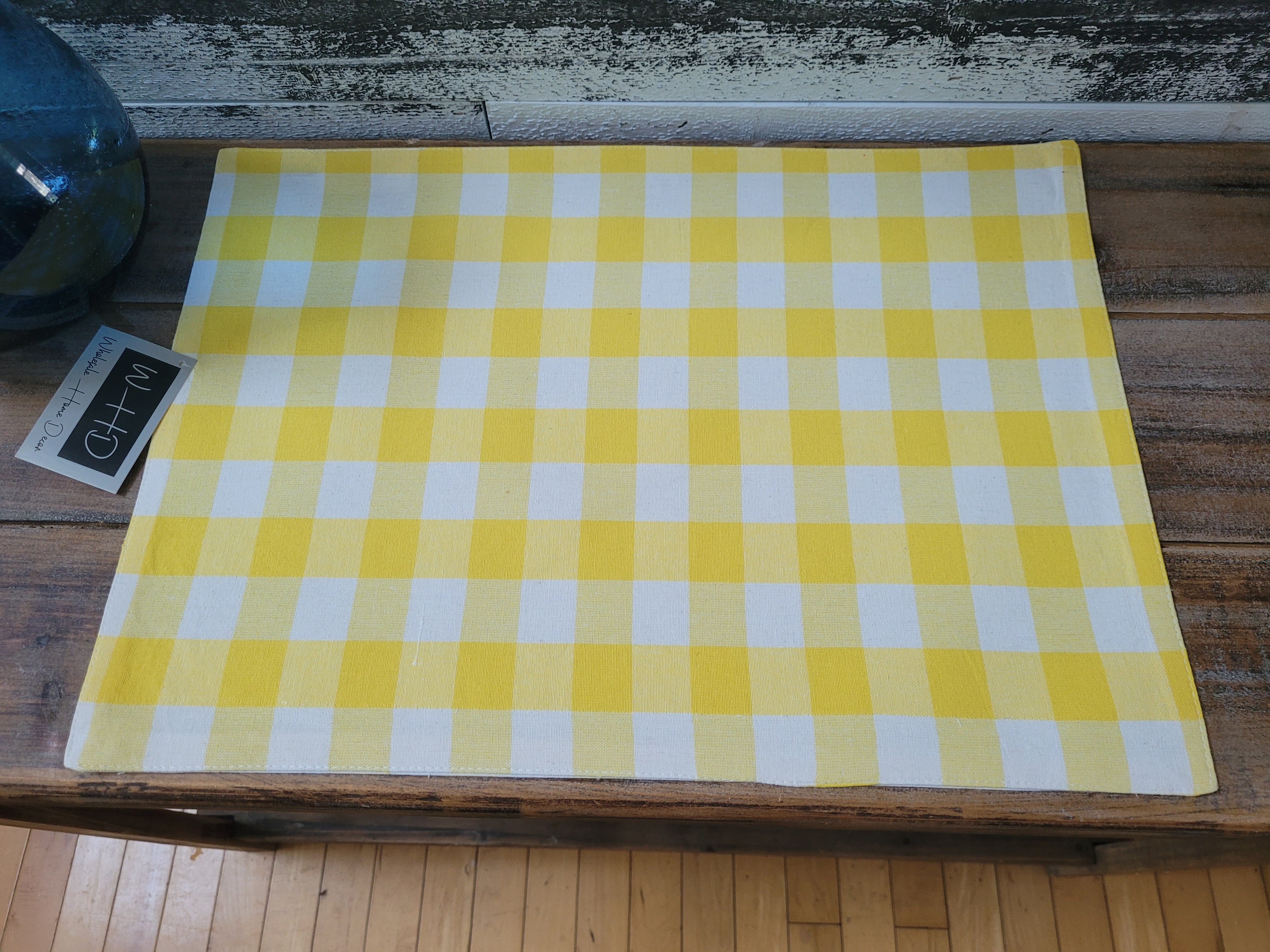 Yellow Checked Placemats