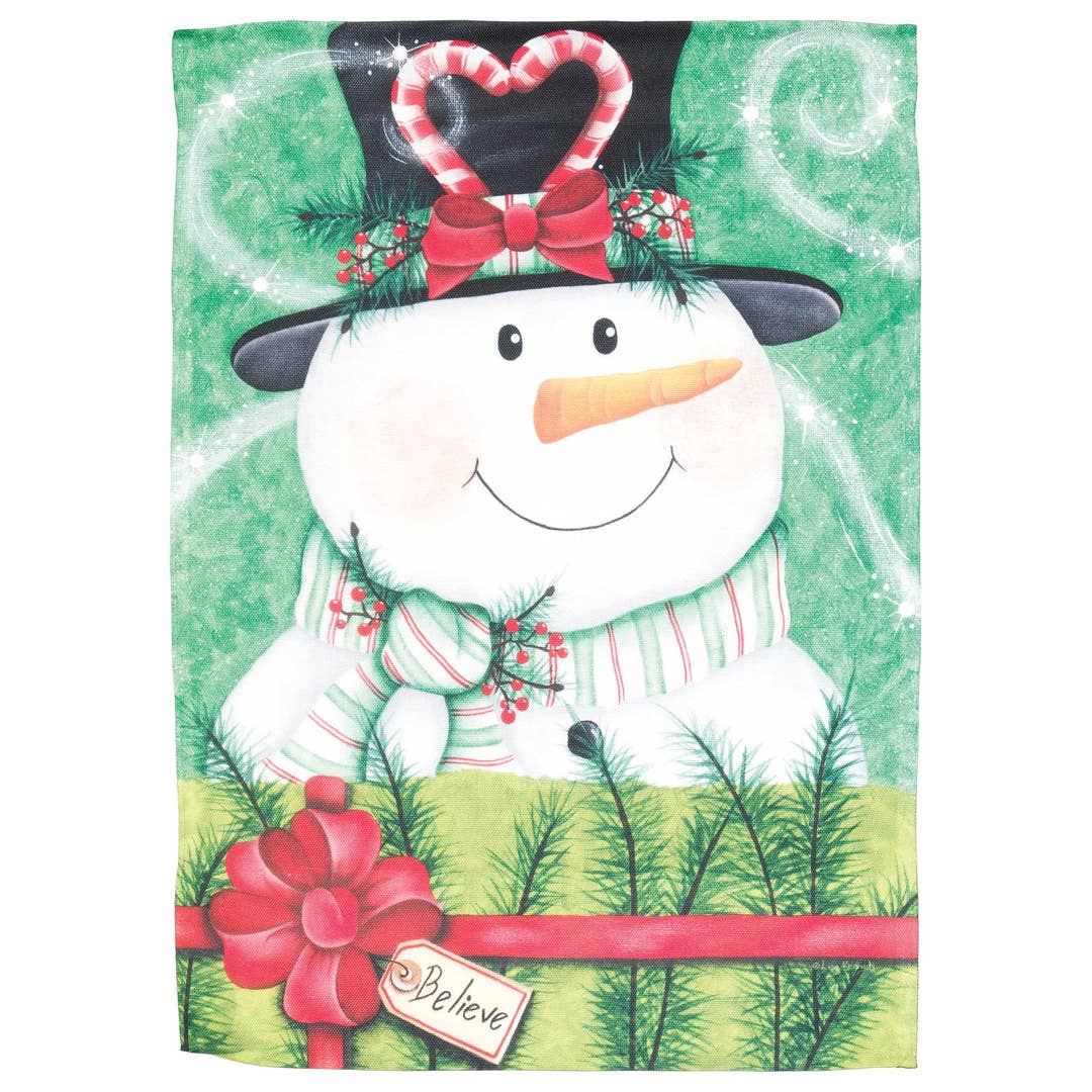 Snowman House Flag