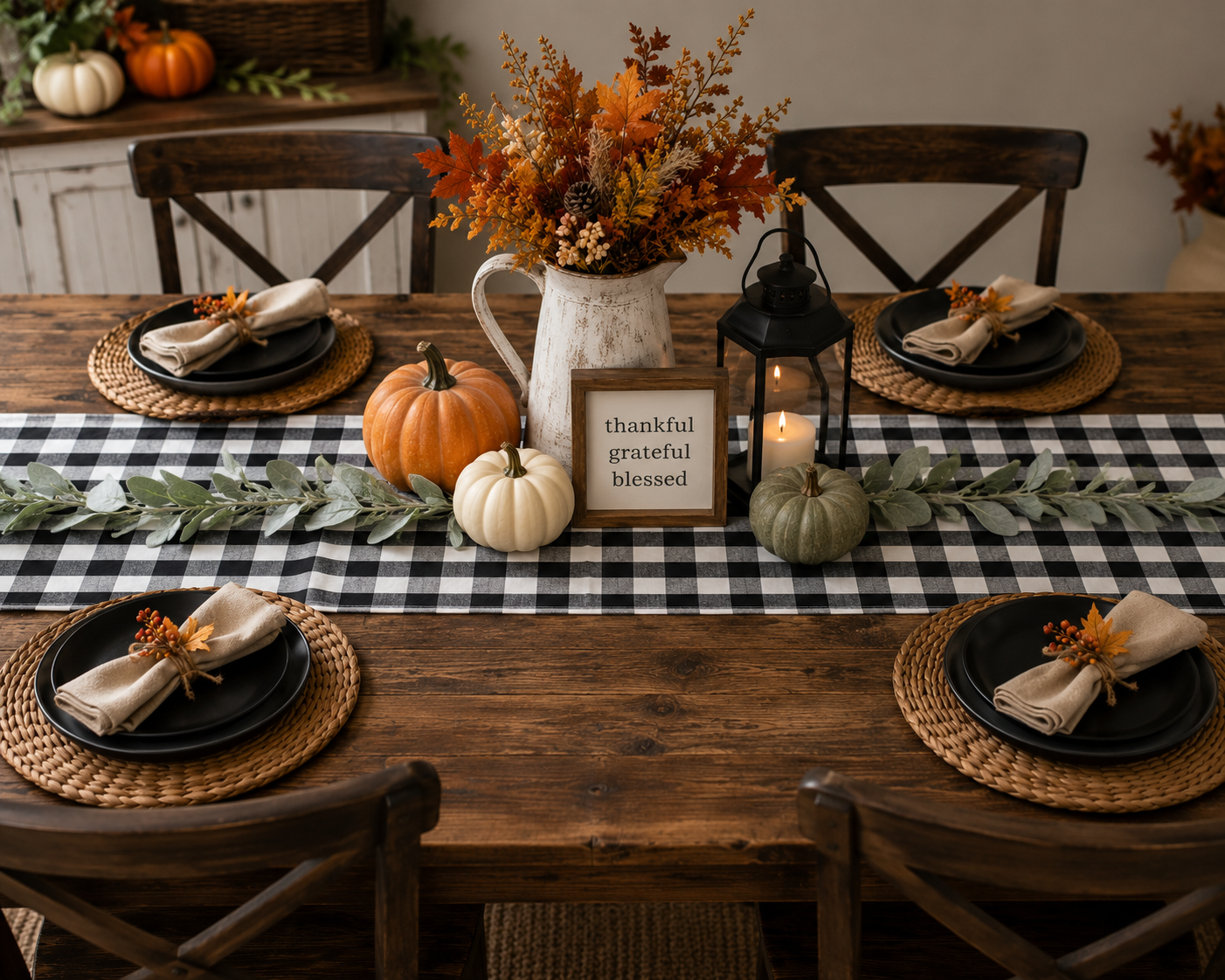 Buffalo Check Table Runner